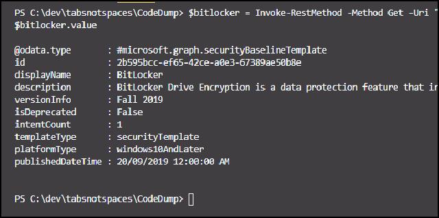 Bitlocker template data Bitlocker template data